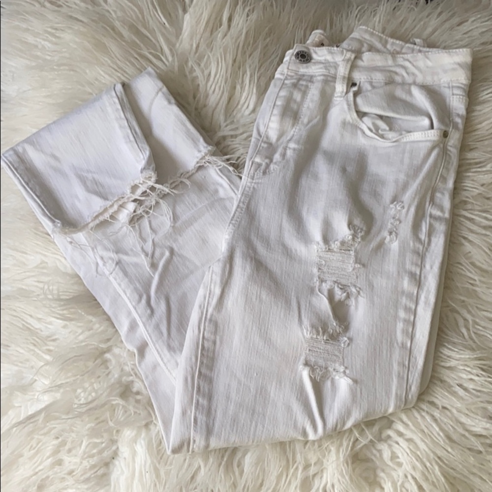 Pacsun Distressed White Jeans